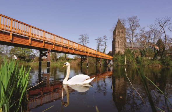 Holzbrücke in Mehr Holzbrücke Mehr