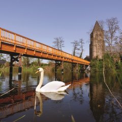 Holzbrücke in Mehr