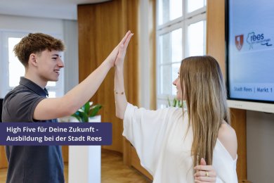 High Five für Deine Zukunft - Ausbildung bei der Stadt Rees - 1