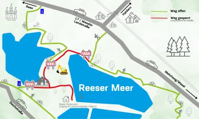 Sperrung Radweg Reeser Meer - 1 Sperrung Radweg Reeser Meer - 1