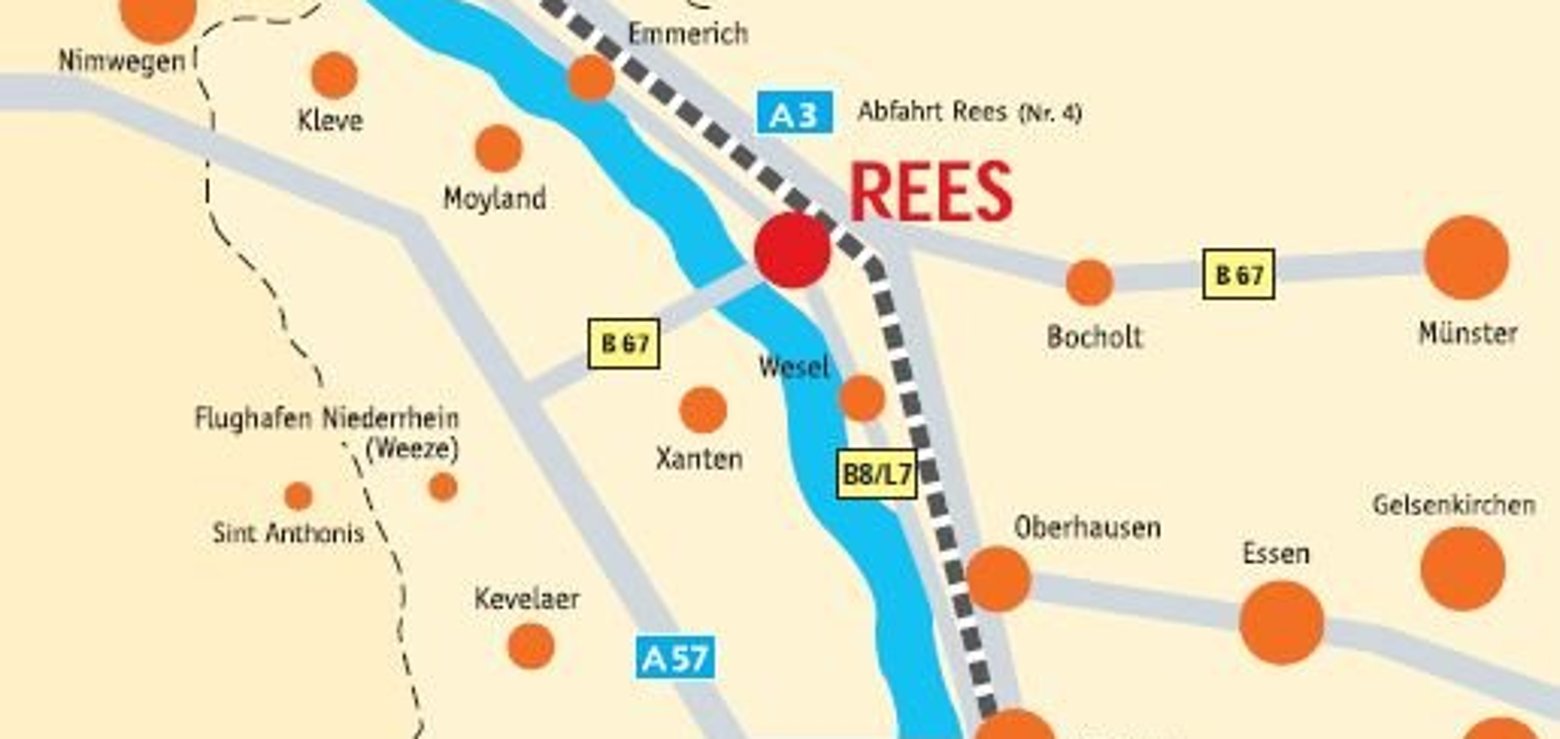 Anreise & Parken | Stadt Rees
