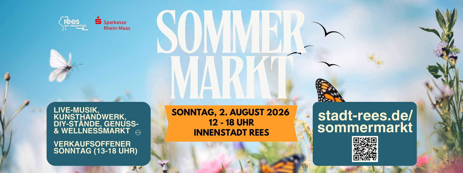 2026 SOMMERMARKT Banner - 2026 Sommermarkt Rathaus-Banner
