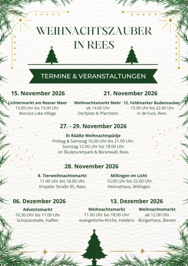 Weihnachtszauber in Rees 2026 - Flyer Vorderseite (1).pdf - 1